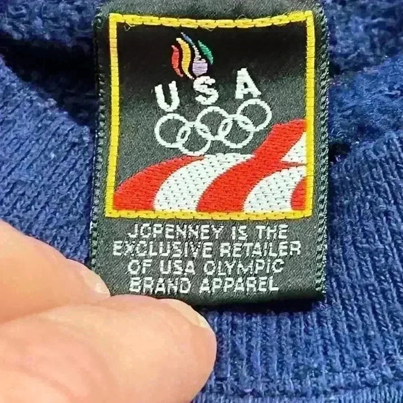Vintage 90's Team USA Olympic Crew Neck Sweatshirt Size XXLT 2XLT Embroidered - Picture 6 of 8